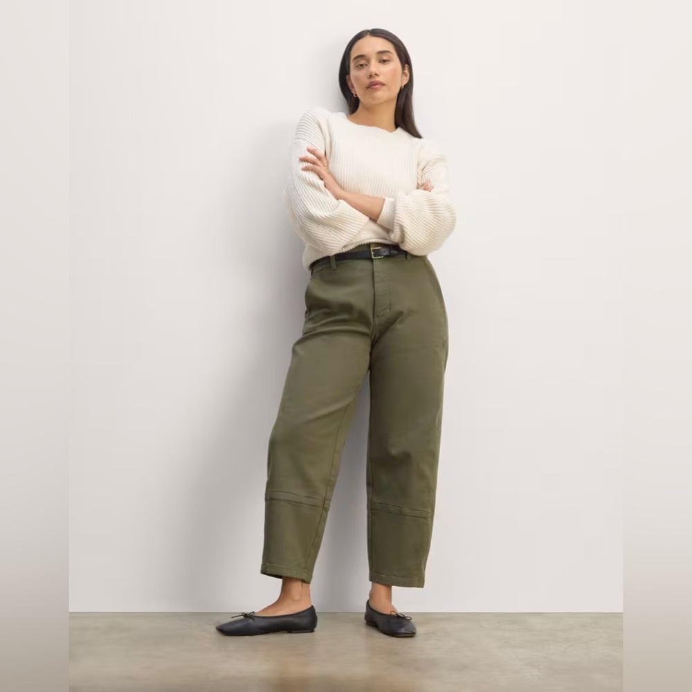 EUC Everlane Utility Barrel Pant in Kalamata size 4